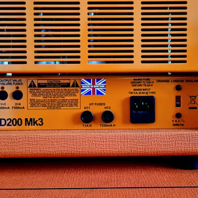 Orange AD 200 mk3 + baffle OBC 410 + flight case image 11