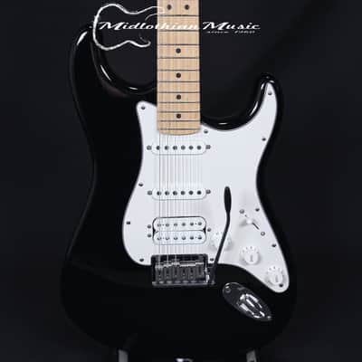 Fender USA 2004 Stratocaster Standard HSS - Black Finish w/Blue Fender Case USED image 2