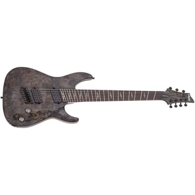 Schecter Omen Elite-7 Multiscale 7-string Electric Guitar - Charcoal image 3