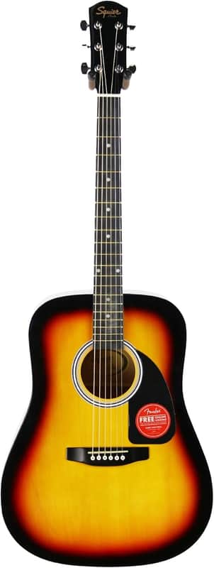 Fender Squier Dreadnought Acoustic Guitar - Sunburst image 1