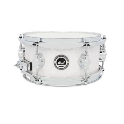 DW DWe Electronic/Acoustic Snare Drum 10x5 White Marine Pearl image 1