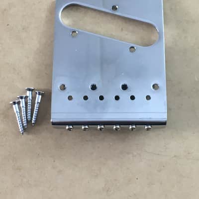 Lefty Modern FENDER Gotoh MIJ 6 Saddle Guitar Bridge Genuine Tele NOS Relic Left image 10