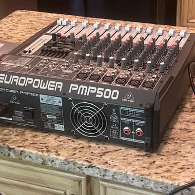 Behringer Europower PMP500 500-Watt 12-Channel Powered Mixer with Multi-Effects Processor 2000s - Dark Gray image 11