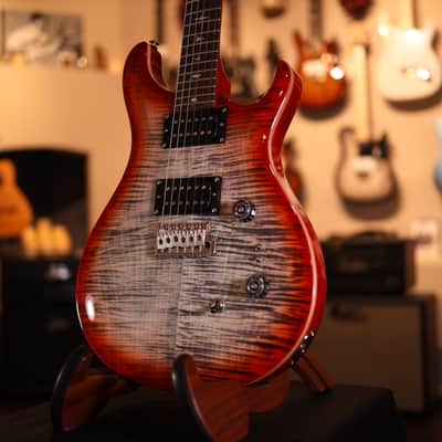 PRS SE Custom 24-08 Electric Guitar - Charcoal Cherry Burst 4094 image 1
