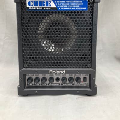 Roland CM-30 Cube Monitor 3-Channel 30-Watt 1x6.5" Combo 2004 - Present - Black - Very Good image 2
