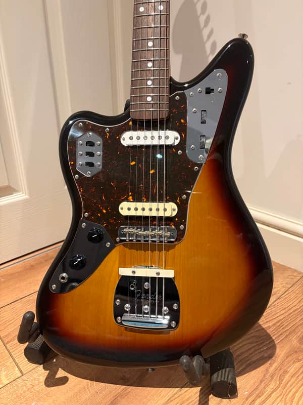 Fender Japan '62 Reissue Jaguar (JG-66) Left-handed - 2006-2008 Sunburst w/ Hard Case image 1