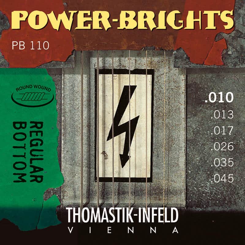 Thomastik-Infeld PB108 Power Brights Regular Bottom Magnecore Round-Wound Guitar Strings - Extra Light (.08 - .40) image 1