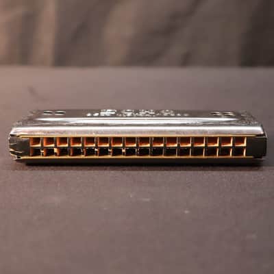 Hohner 56/96 Echo Harp Tremolo Harmonica - Key of C & G 2010s - Silver image 4