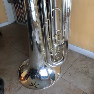 Wessex BBb 5/4 Marching Contra tuba with 4 valves – TB50 × 1 2018 Silver image 2