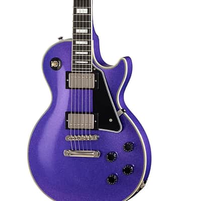 Epiphone  Inspired by Gibson Custom Les Paul Custom Electric Guitar -  New , New - Amethyst Sparkle image 1