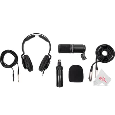 Zoom EXH-6e Dual XLR-1/4" TRS Input Capsule for H6essential Portable Recorder + 2x Zoom ZDM-1 Podcast Mic Pack Accessory Bundle With Microphone, Headphones, Tripod, Windscreen & Cable image 8