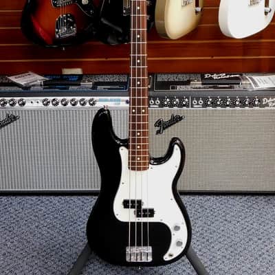 2021 Fender Player Precision Electric Bass w/Case! Gloss Black! VERY NICE!!! image 2