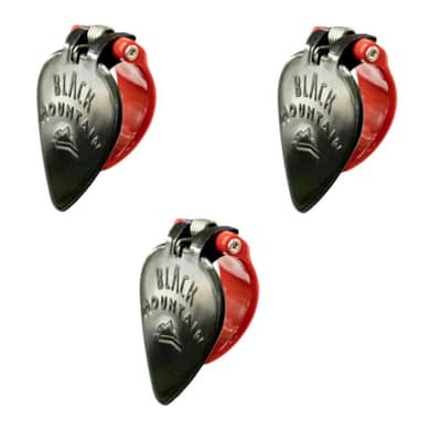 Black Mountain Thumb Pick - 3-Pack - Spring Fit - Thumb Flat Pick Combo