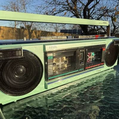 AIWA CS-W55 Rare Vintage Mint Boombox Getto blaster Warranty Tested image 23