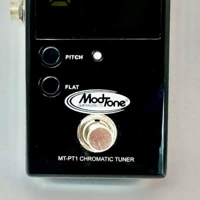 ModTone MT-PT1 Chromatic Guitar/Bass Tuner Pedal Black Mint Black image 2