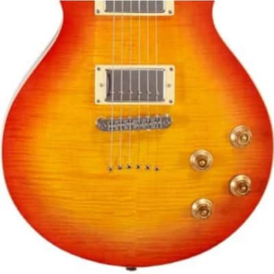 Michael Kelly Guitars, Patriot Decree Standard Cherry Sb Chambered Ebonyfb, MKPDSCSJRA image 4