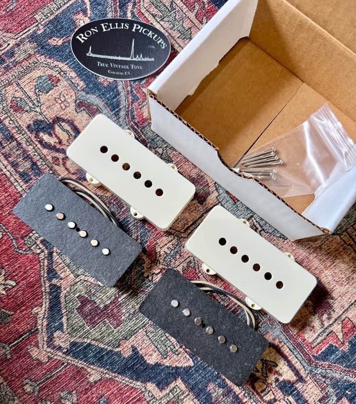 Ron Ellis Jazzmaster Pickup Set w/Antique Parchment Covers (Authorized Dealer) image 1