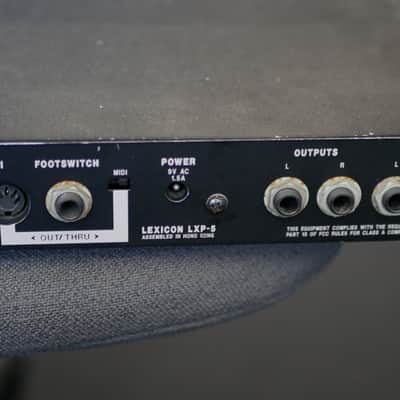 Lexicon LXP-5 Effects Processing Module 1990s - Black, 2 Units with Rack Frame image 2