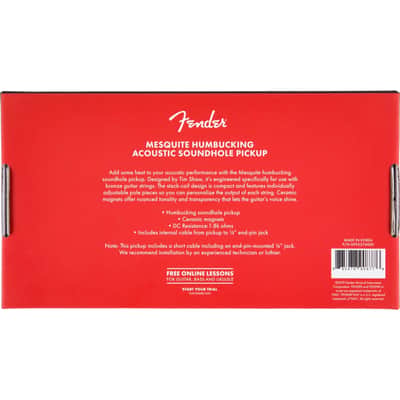 Fender Mesquite Humbucking Acoustic Soundhole Pickup image 6