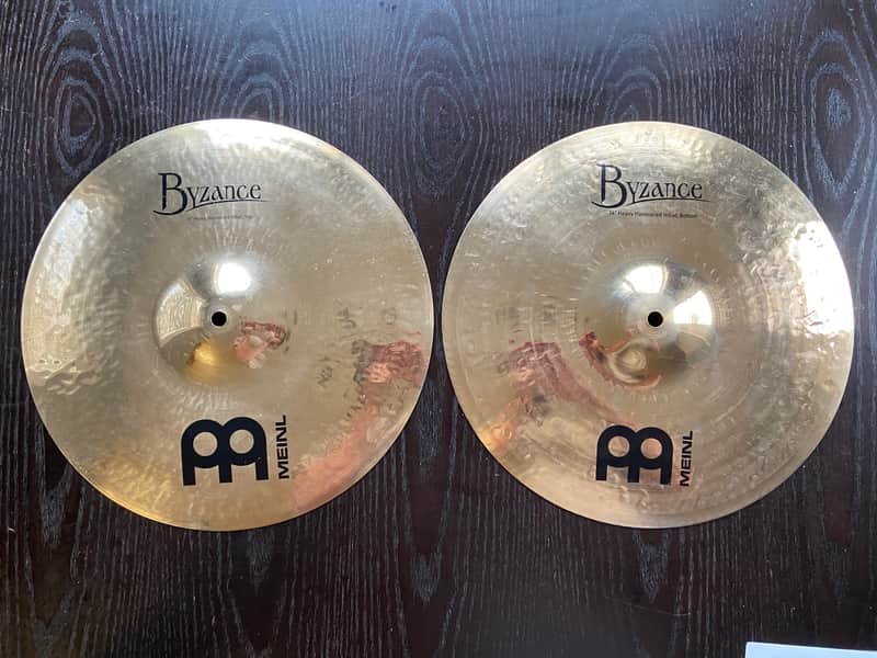 Meinl 14" Byzance Heavy Hammered Hi-Hat Cymbals (Pair) image 1