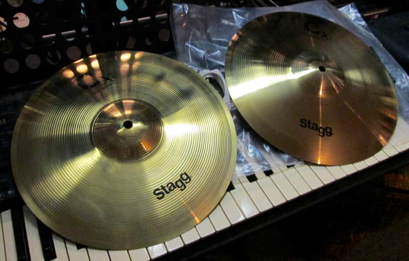 Stagg CX series 13" Medium Hi-Hat Cymbals (Pair) 2020s NOS image 1