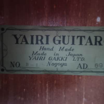 Vintage Sadao Yairi S. Yairi Gakki Ltd. Model B-3 1969 Classical Acoustic Guitar Hand Made Very Good Condition Lovely Shape Chunky Neck Clear Tone image 19