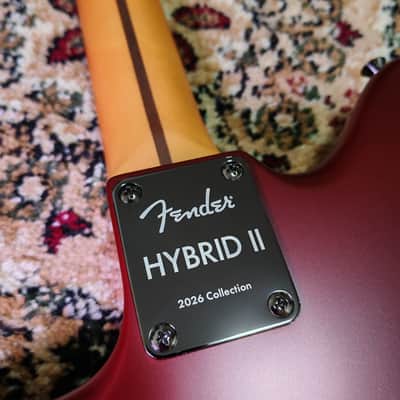 *NEW IN BOX* 2026 Fender Japan Hybrid II Jazzmaster Satin Metallic, Matte Inferno Red - MIJ JD26 image 21