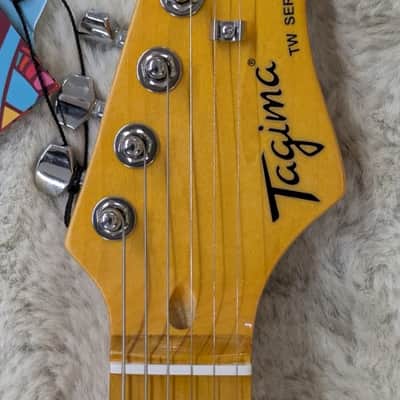 Tagima Model TG530-OWH Double Cutaway Electric Guitar in Olympic White Finish image 6