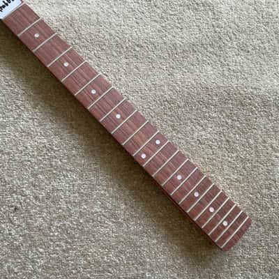 Harley Benton Dark Roasted Maple Wood Strat Style Guitar Neck, Rosewood 22 Frets Fingerboard image 3