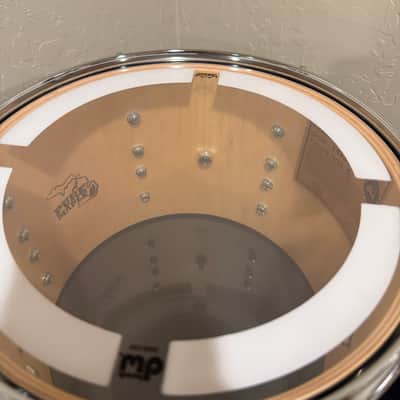 DW Collector's Series 333 Pure Maple 7x10 Rack Tom in Ebony Stain Gloss Lacquer with Chrome Hardware (Rm4) image 6