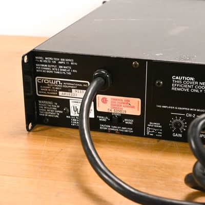 Crown Micro-Tech 600 2-Channel Power Amplifier CG01YXS image 11