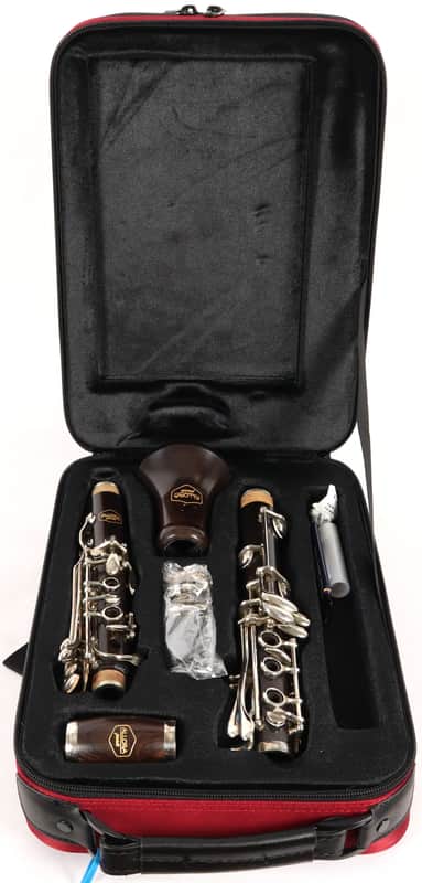 Allora Paris Series Grenadilla Clarinet Silver Plated Keys w/ OHSC image 1