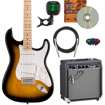 Fender Squier Sonic Stratocaster - 2-Color Sunburst w/ Frontman 10G Amp image 1