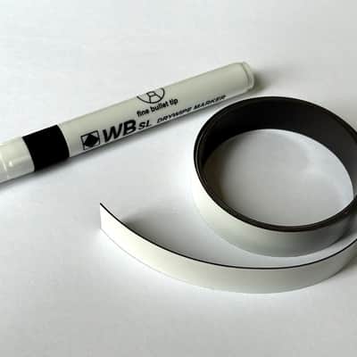 Midas Venice Mixer Magnetic Scribble Strip / Console Tape (1 metre) + Dry Wipe Pen image 2