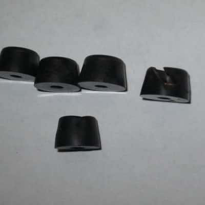 used genuine Electro Harmonix rubber feet (set or 4 feet + 1 exta foot) for / from late 1990s to late 2000s Russian Big Miff or Russian Small Stone [NO pedal(s) / NO screws) ONE foot has a break/crack/cut, AS IS / NO RETURNS image 2