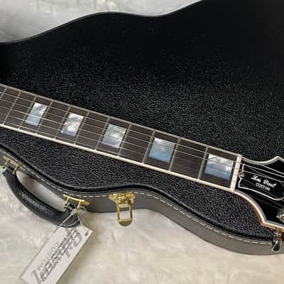 NEW! Gibson Dealer Select Custom Shop Les Paul Custom AAA Figured Flame Top - Transparent Black / Natural Back - Authorized Dealer - Curly Monster Flame! WOW! 8.9 lbs - G06798 image 6