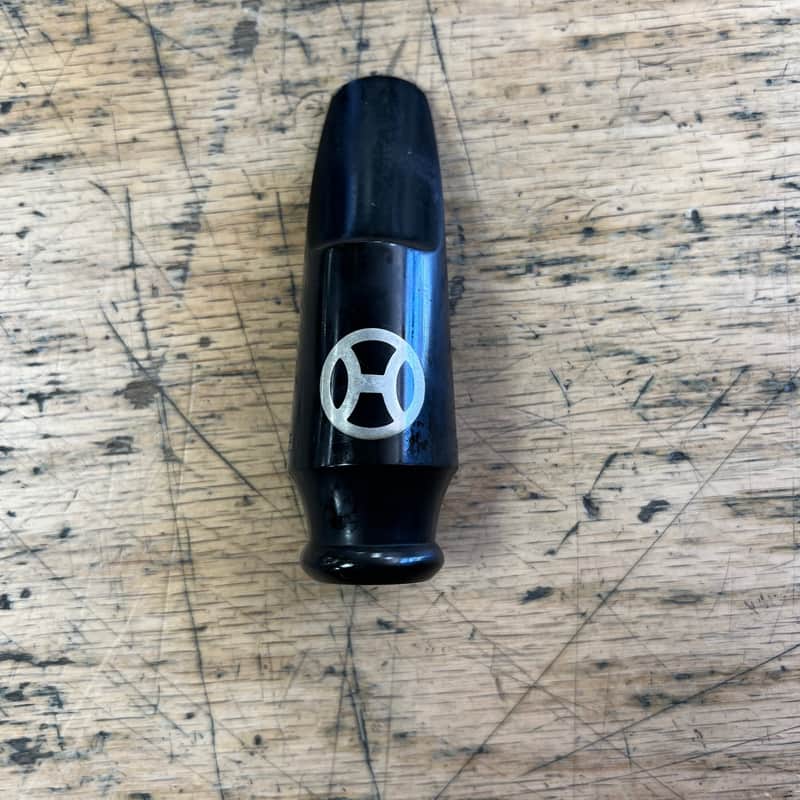 Vintage Henton Ebonite with Brass Table Alto Sax Saxophone mouthpiece image 1