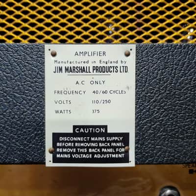 Marshall JMP 1968 Super PA 100 4-Channel 100-Watt Amp Head 1967 - 1975 - Black image 6