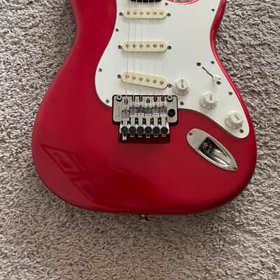 Fender Contemporary Stratocaster 1988 Vintage MIJ Japan Red Floyd Rose Guitar image 2