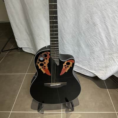 Ovation CE44-5 Celebrity Elite Series Acoustic/Electric Guitar, Black - DEMO/FLOOR UNIT image 3