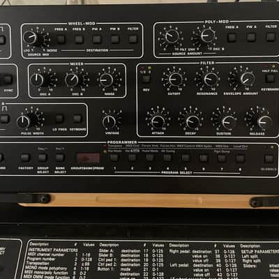 2025 Sequential Prophet-10 Desktop 10-Voice Polyphonic Synthesizer 2021 - Present - Black with Wood Sides image 3