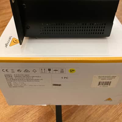 Behringer A800 2-Channel Reference Power Amplifier 2019 - Present - Black image 5