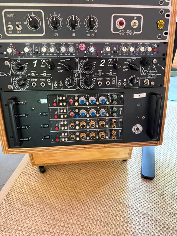 Auditronics 4x 110B Grandson Racked Preamps + Inductor EQ Channel Strips image 1