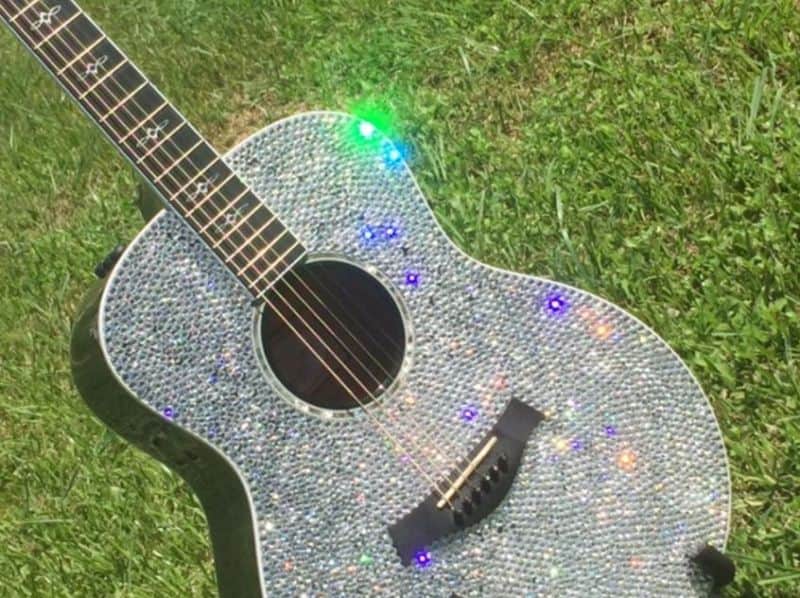 Taylor Swarovski guitar 2013 Swarovski/black image 1
