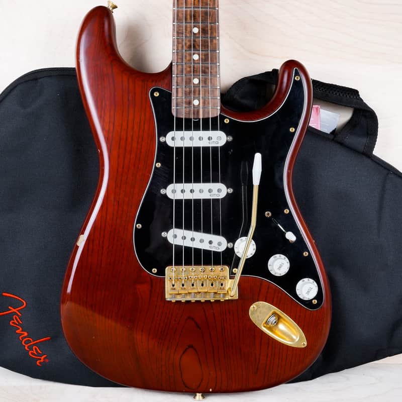 Fender Order Made ST-62 Stratocaster Reissue MIJ 1993 Satin Transparent Walnut Fujigen w/ Bag image 1