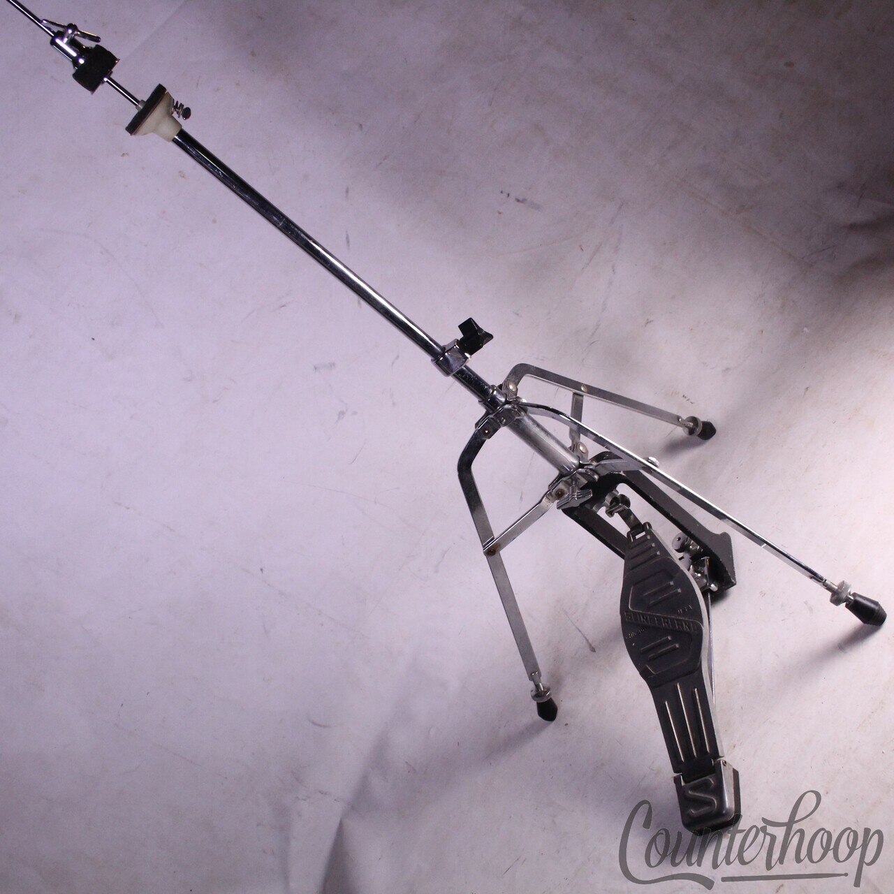 Slingerland Hi-Hats Cymbals Stand Buddy Rich Dynamo Chrome USA Vintage 60s-70s* — main photograph