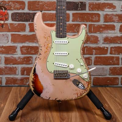 Fender Custom Shop SR25 61 Stratocaster Super Heavy Relic Dirty Shell Pink over 3-Color Sunburst 2025 w/OHSC image 1