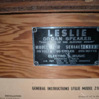 Hammond M3 Late 1950's with Leslie 21 H image 4
