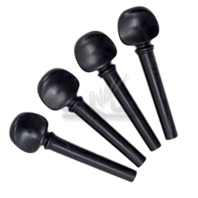 Ebony Violin Tuning Pegs 4/4 Size New High Quality Fiddle Violin Parts Set of 4 image 1