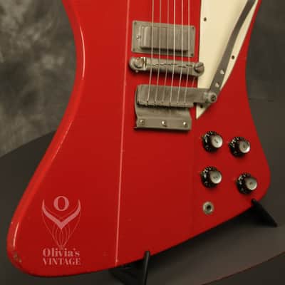 1965 Gibson reverse Firebird III w/non-reverse headstock original CARDINAL RED!! image 8